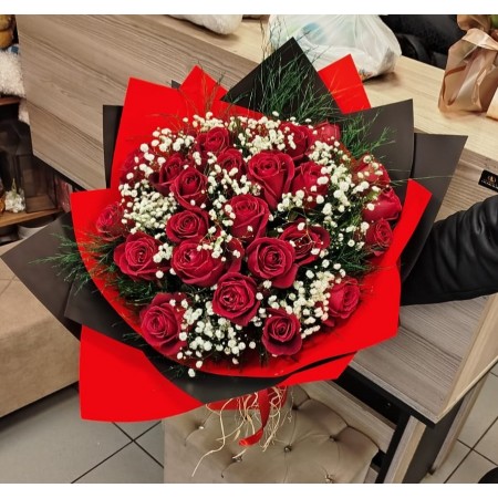 25 Gül bukett